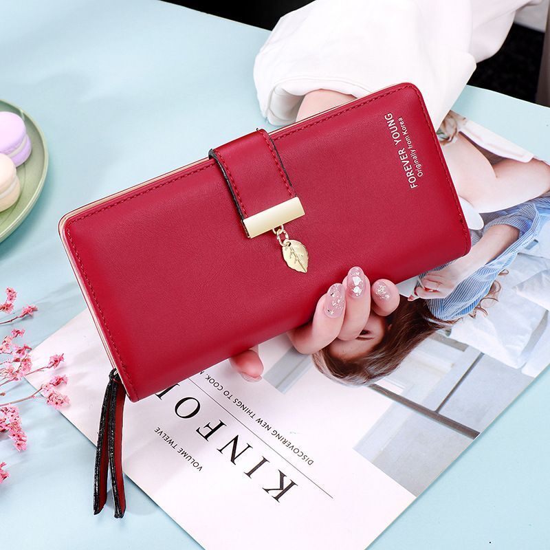 Fashion Long Wallets Synthetic Leather Zipper Coin Purse Hasp Clutch Bags Large