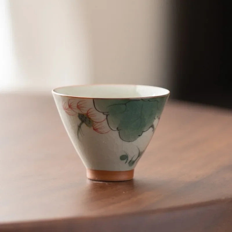 60ml Ceramics Hand Painted Teacup Master Cup Vintage Chinese Kung Fu Teaset