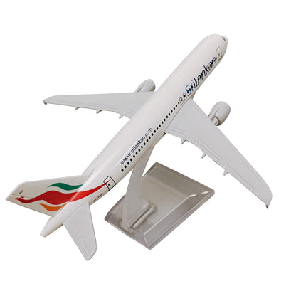 16cm A320 SriLankan Airlines Civil Airliner Model Diecast Airplane Display Scene