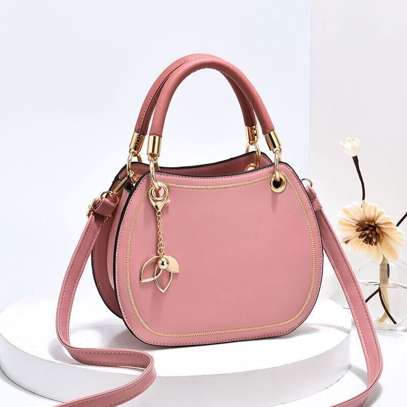 Leather Saddle Bag White Handbags Women Shoulder Messenger Bag Tote