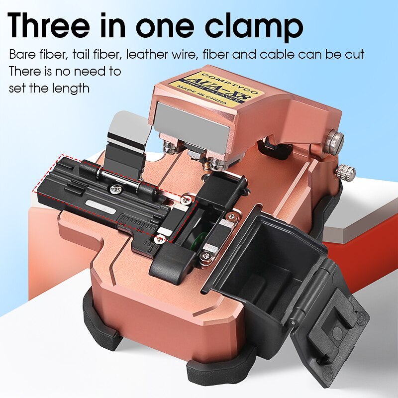 AUA-X8 Optical Fiber Cleaver Automatic Cable Cutting FTTT Fiber Optic Knife Tool