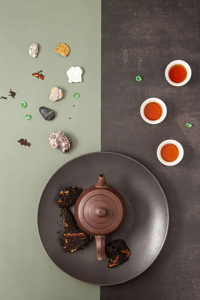 2021 Tangerine Peel Puerh Tea Gu Yi Dried Orange Peel Pu-erh Ripe Pu'er Tea 357g