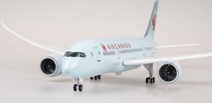 1:130 43CM AIR CANADA BOEING 787 Passenger Airplane Landing Gear Resin Model