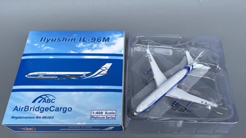 1:400 Phoenix AirBridgeCargo Ilyushin Il-96-400 Passenger Airplane Diecast Model