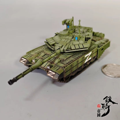 Homemade 1/72 Military Main Battle T90MS Die-cast Tank Model Static Ornament