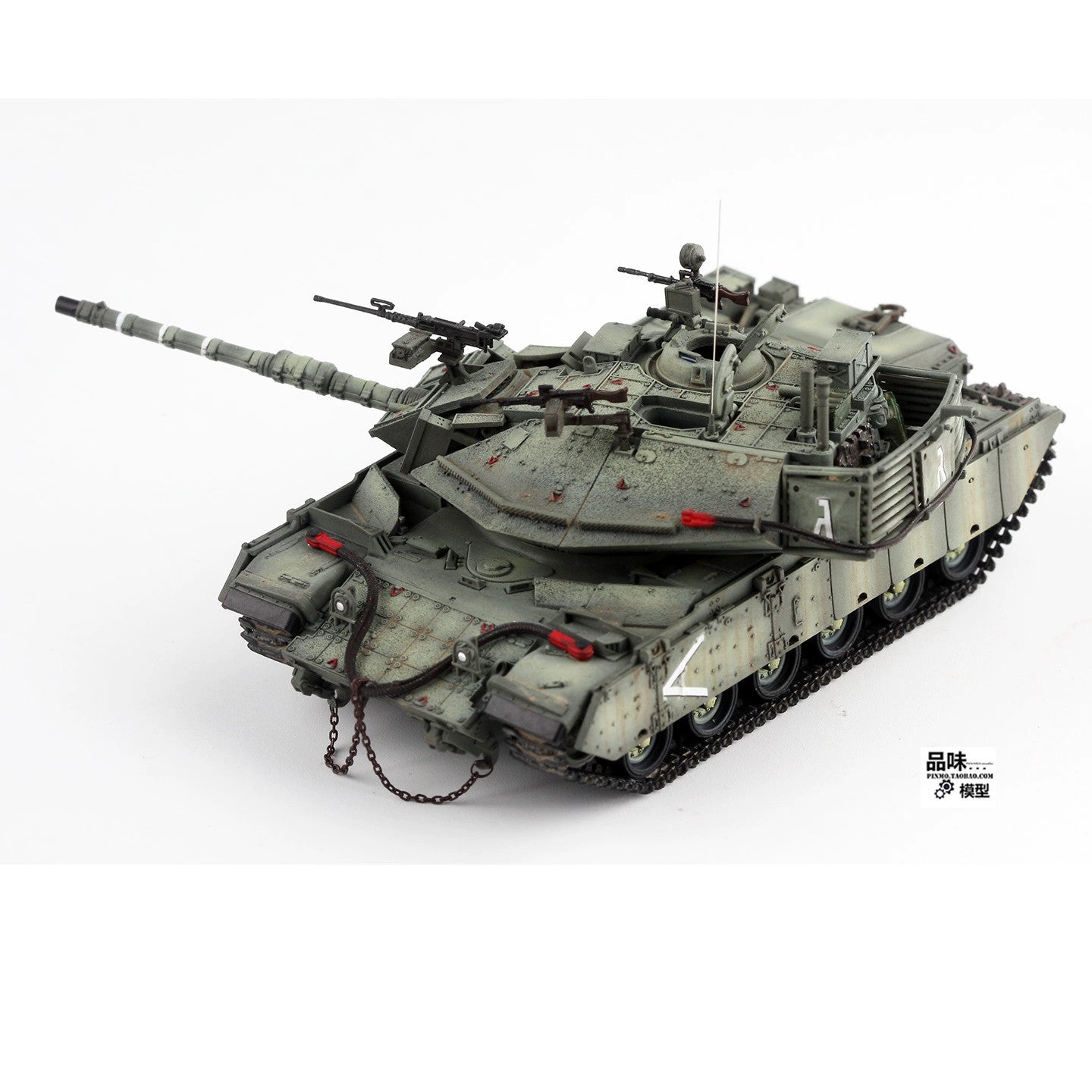 88MODEL 1/72 Israeli Magach 6B GAL BATASH Main Battle Tank Finished Model