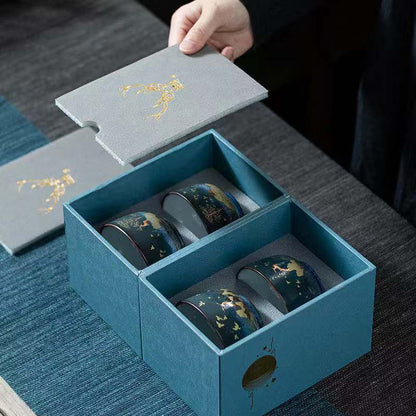 Japanese Ceramic Kung Fu Tea Cup Tea Cup Fragrance-Smelling Cup Cup Gift Box