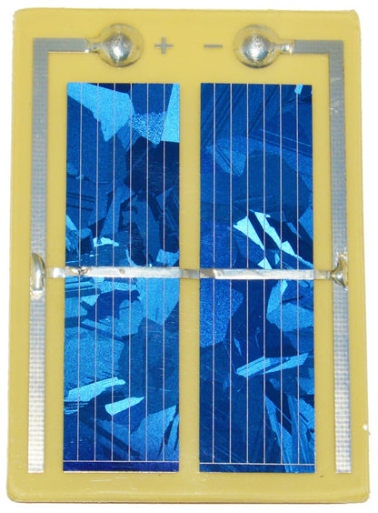 62x46mm Solar Cell, Voltage 1.0V (Voc), Current 250mA Isc (Typ), Screw Terminals