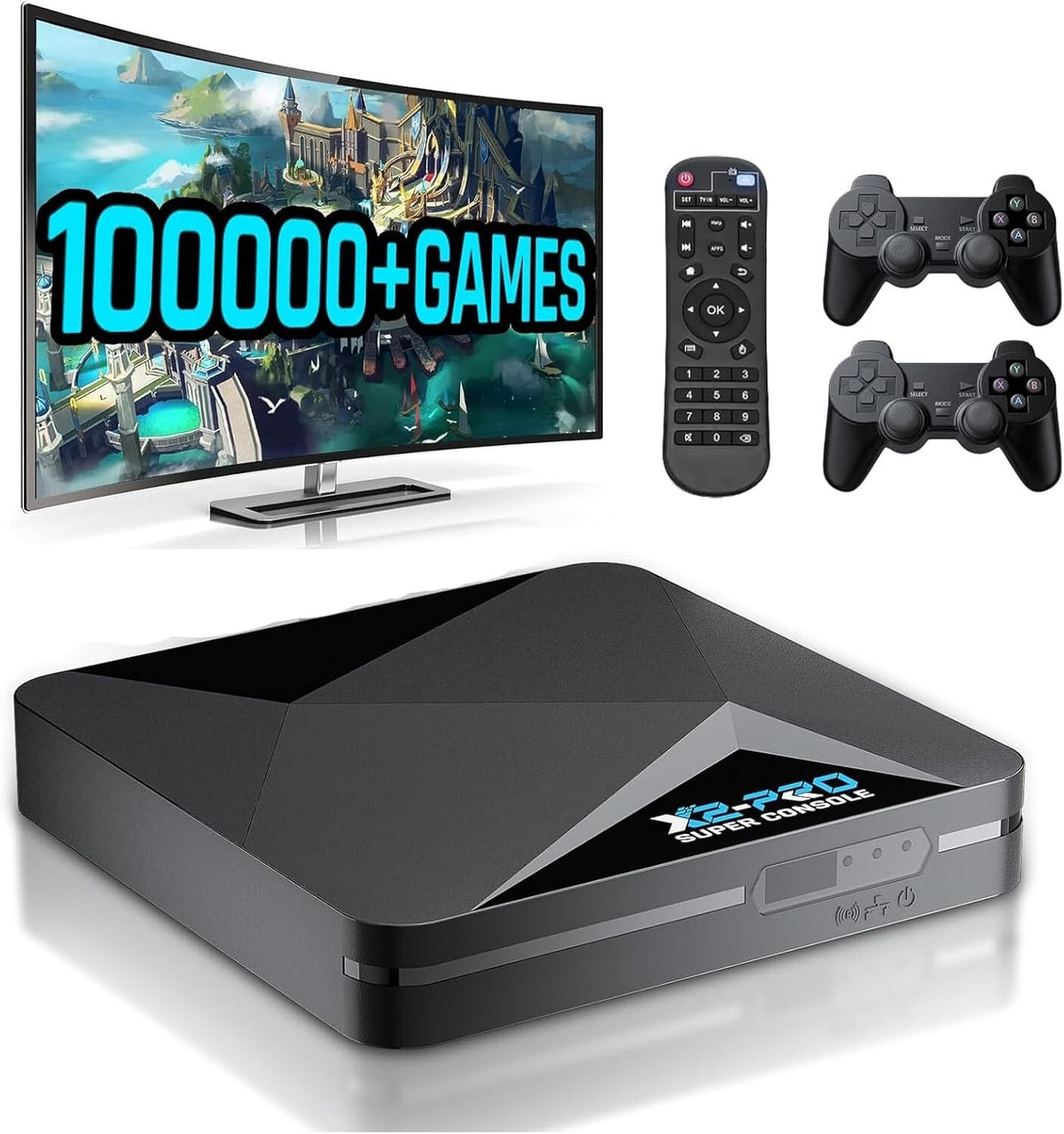 Super Console X2 PRO Retro Video Game Console Android, TV with 100,000+Games
