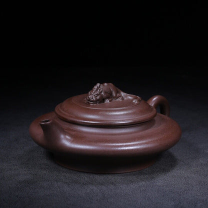 Chinese Yixing Zisha Clay Handmade Exquisite Teapot （水扁 底款：周桂珍）