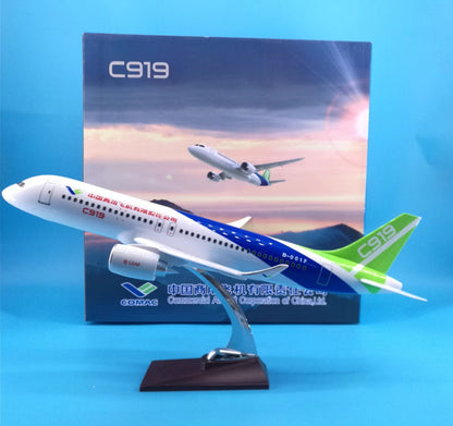 47CM CHINA COMAC C919 B-001F Commercial Airplane Resin Aircrarft Plane Model