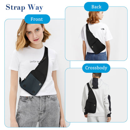 Men Sling Backpack Waterproof Shoulder Crossbody Chest Bag Sports Travel Handbag