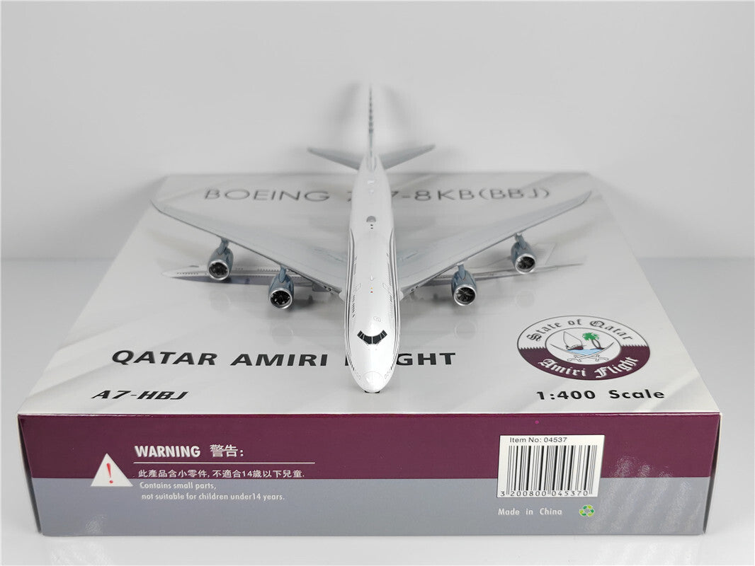 1:400 Phoenix OATAR AMIRIFLIGHT B747-8 BBJ Airplane Diecast Aircraft Plane Model