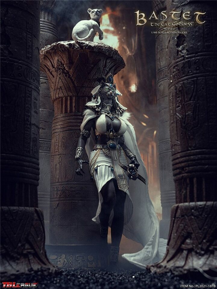 1/6 Scale TBLeague Bastet The Cat Goddess-White Action Figure Soldier
