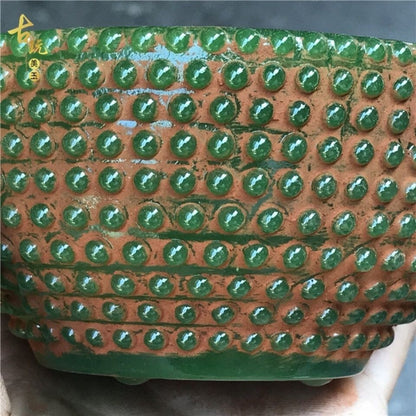 China Ancient Handicrafts Jade Green Bowl Collection Carving Statue Ornament