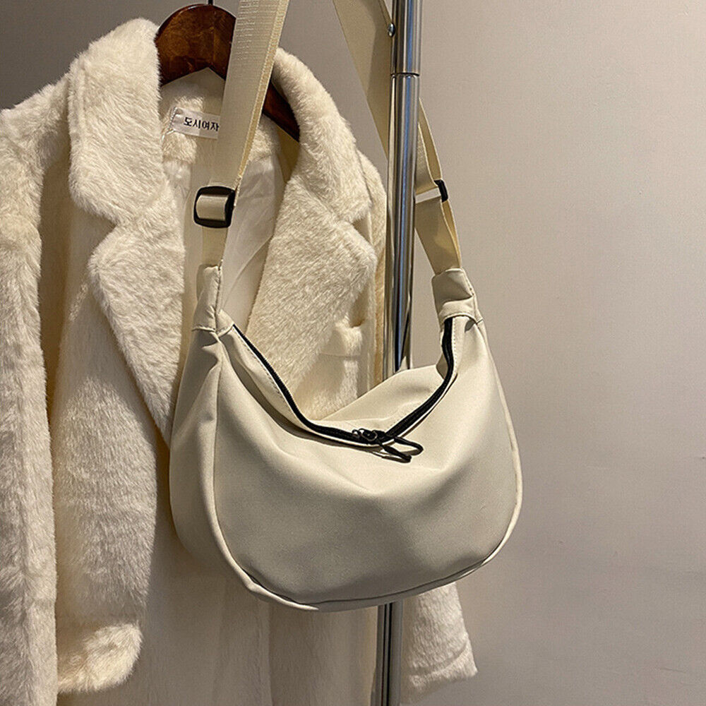 Oxford Cloth Shoulder Bag Solid Color Tote Bag Large-capacity Dumpling Bag