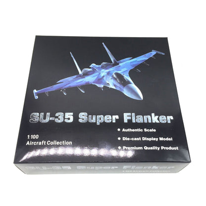 1/100 Alloy Russian SU35 Fighter Model Airplane Model Airplane with Stand