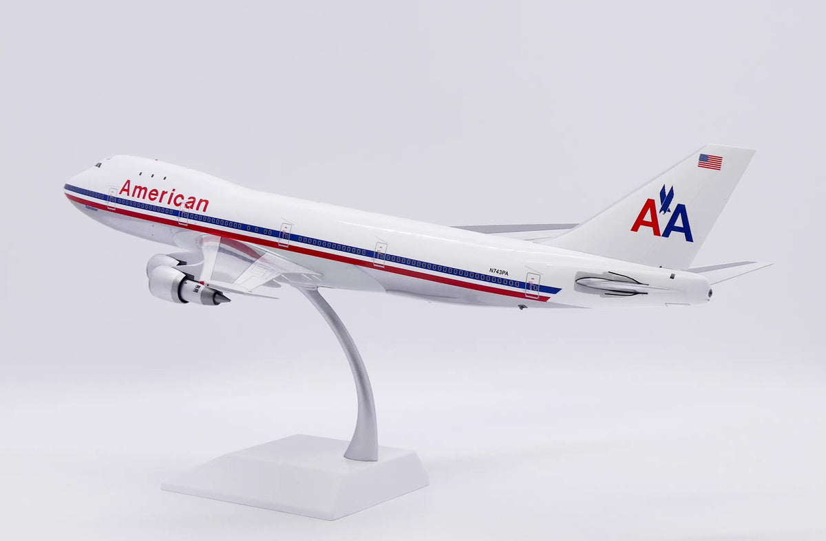 1:200 JC Wings American Airlines Boeing 747-100 Passenger Airplane Diecast Model