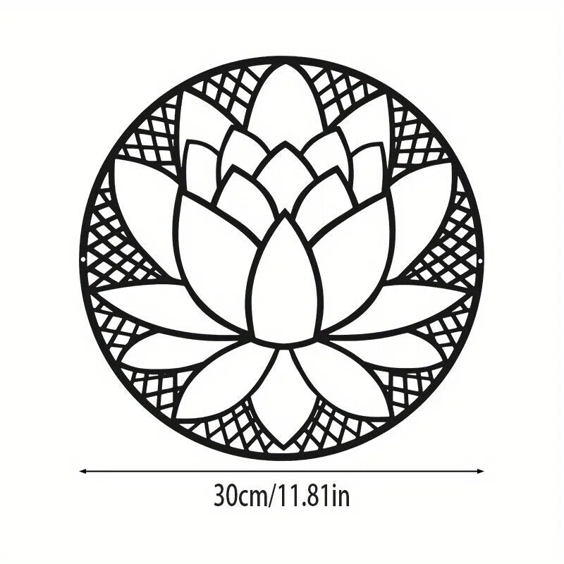 Metal Art Lotus Shape Wall Decorations, Indoor Fashion Wall Hanging Wall Decor
