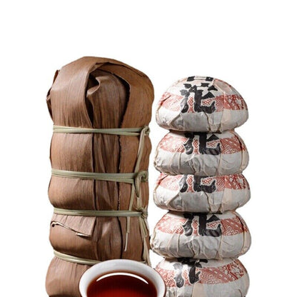 Natural 500g Bamboo Shell Jujube Fragrant Tuocha TopGrade Cooked Pu'er Black Tea