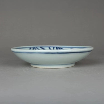 Exquisite Porcelain Blue and White Porcelain Fish Pattern Small Plate