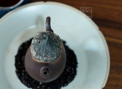 140cc China Yixing Handmade Purple Sand Clay Teapot Eggplant Gong Fu Teapot-