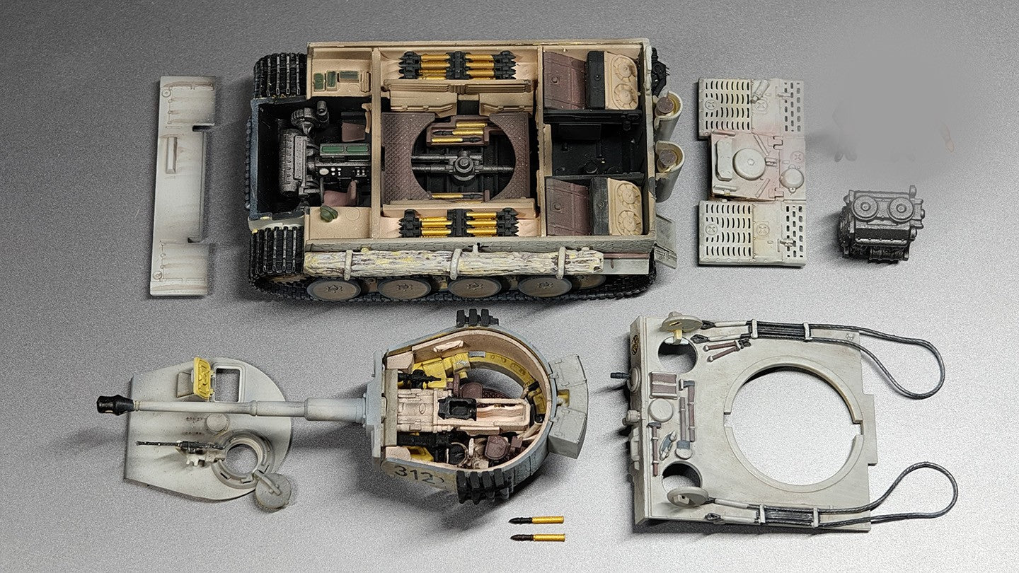 1/72 PMA German Battalion Fully Interior Tiger Tank 503rd Alloy Finished Model
