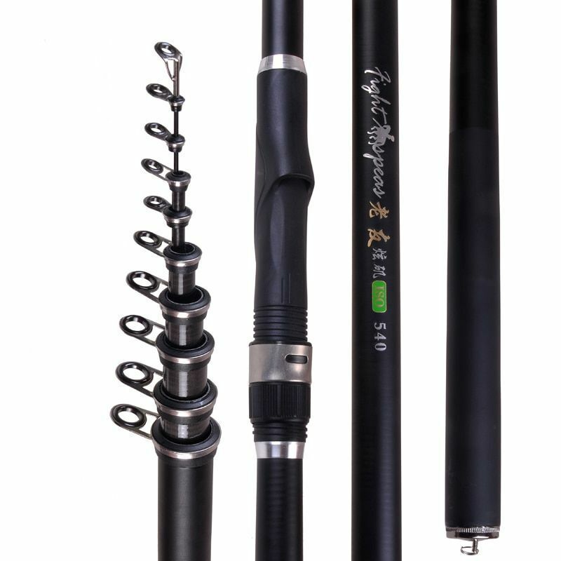 Portable Rock 2.4m 3.6m 4.5m 5.4m 6.3m 7.2m Carp Rod Telescopic Fishing Spinning