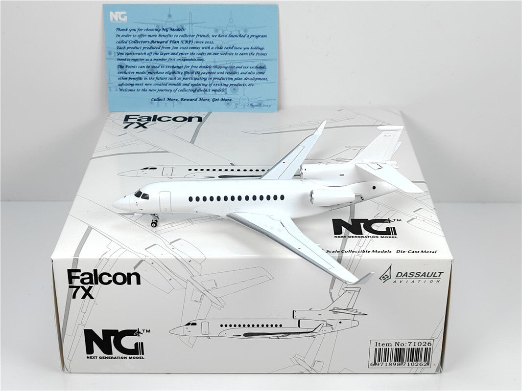 1:200 NG Models Dassault Aviation Falcon 7X Diecast Aircraft Model