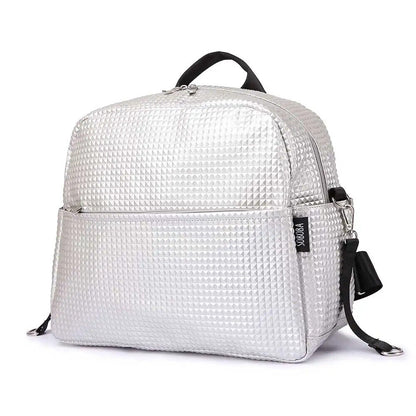 Stroller Bag Baby Travel 18L Plaid Diaper Bag Mother Maternity Bag with 2 Straps