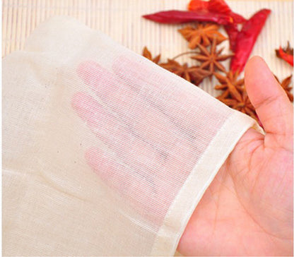 10 / 50 / Pack Reusable Natural Cotton Muslin Drawstring Bags Tea Soap Herbs