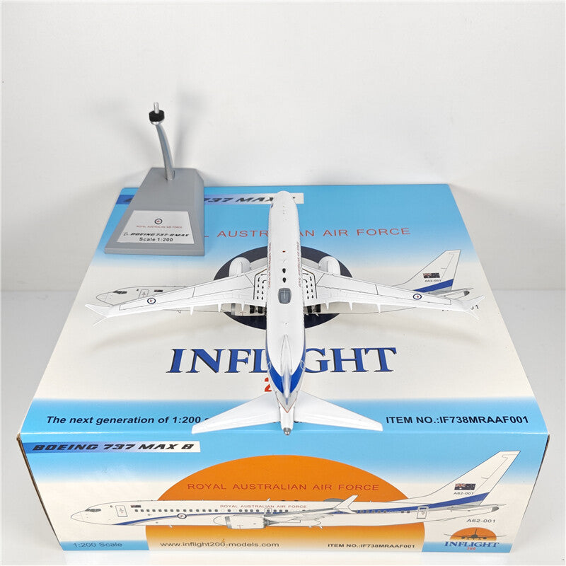 1:200 Inflight ROYAL AUSTRALIAN AIR FORCE B737MAX8 Plane Diecast Aircraft Model