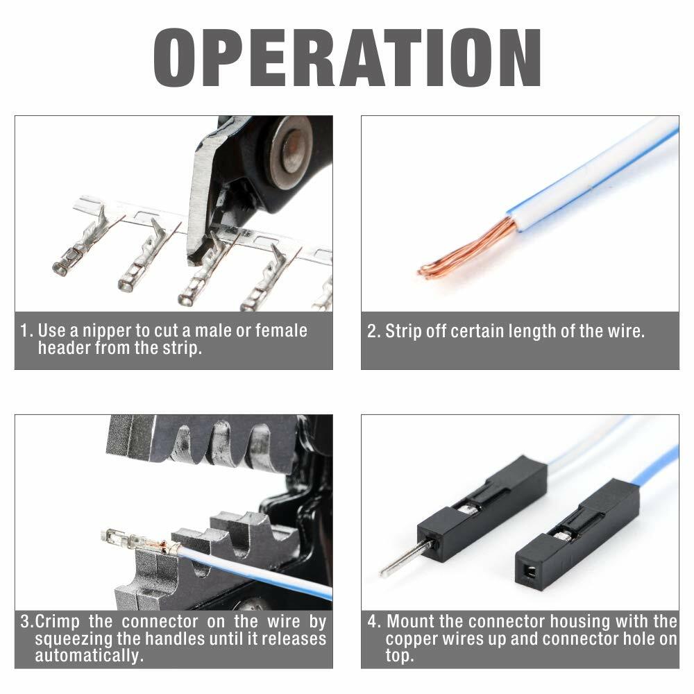 IWISS SN-025 F Crimp Dupont Terminal Crimp Tool AWG28-18 0.1-1mm² for MINI-PV