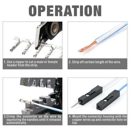 IWISS SN-025 F Crimp Dupont Terminal Crimp Tool AWG28-18 0.1-1mm² for MINI-PV