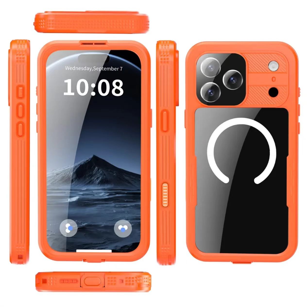 Waterproof IP 68 Magnetic Shockproof Fundas Cover for iPhone 17 Pro Max 17 AIR