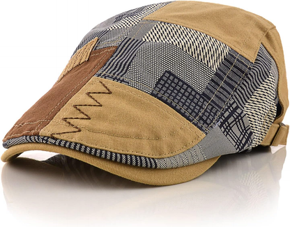 Unisex Newsboy Caps Cotton Buckle Adjustable Beret Hat Flat Driving Cap Gift