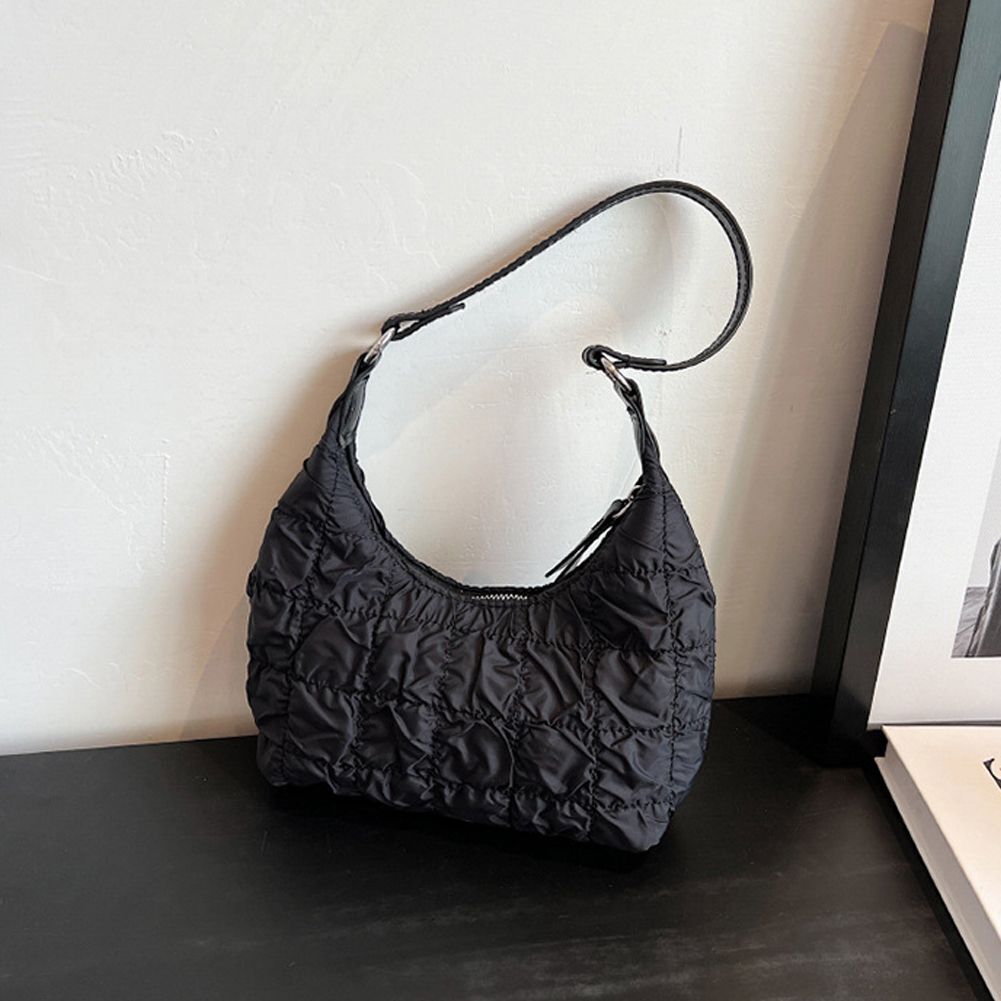 Shoulder Bag Stitching Embroidery Pillow Crossbody Bag Large Nylon Waterproof