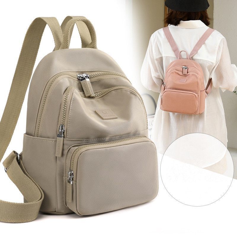 Waterproof Leisure Backpack College Wind Small Backpack Multifunction Travel Bag