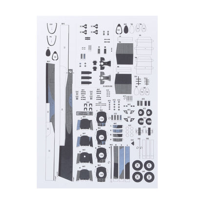 1:400 British Belfast Light Cruiser Set Battleship Paper Model DIY Puzzle Kits