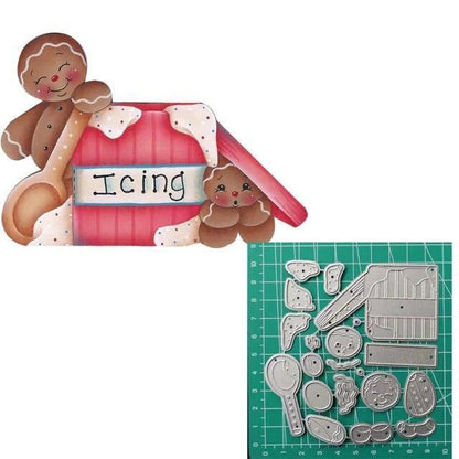 Cutting Dies Gingerbread Layering Dies Craft Scrapbooking Card Making