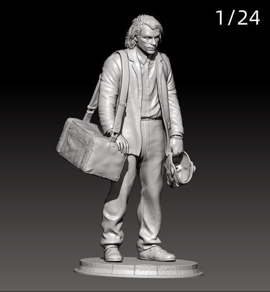 1/24 resin figure model kit H/75mm Movie character clown Unassembled 3D printing
