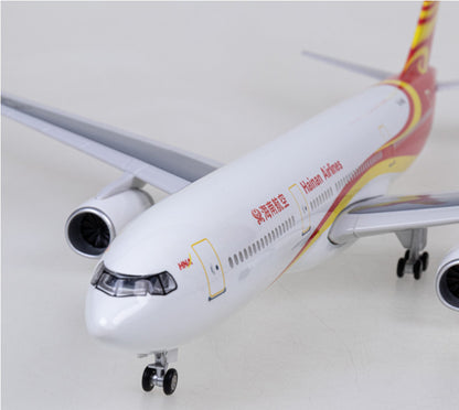 47CM 1:135 HAINAN AIRLINE AIRBUS A330 Passenger Plane Landing Gears Resin Model