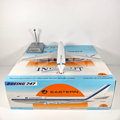 1:200 InFlight Eastern Boeing 747 N735PA Passenger Airplane Diecast Plane Model