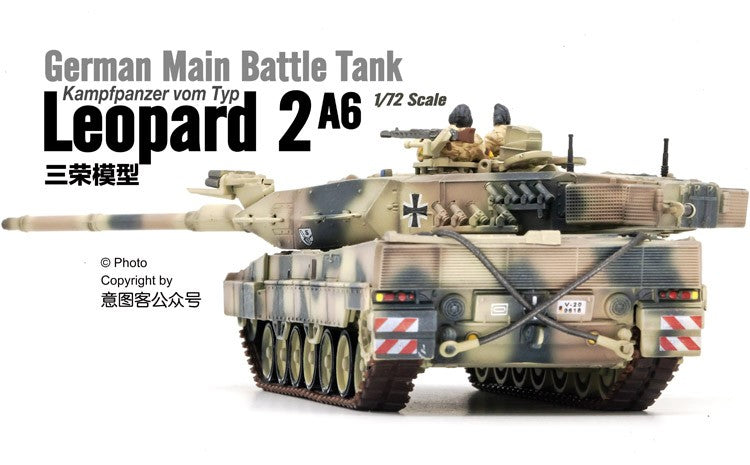1:72 Panzerkampf leopard 2A6 German Main Battle Tanks Plastic Diecast Model