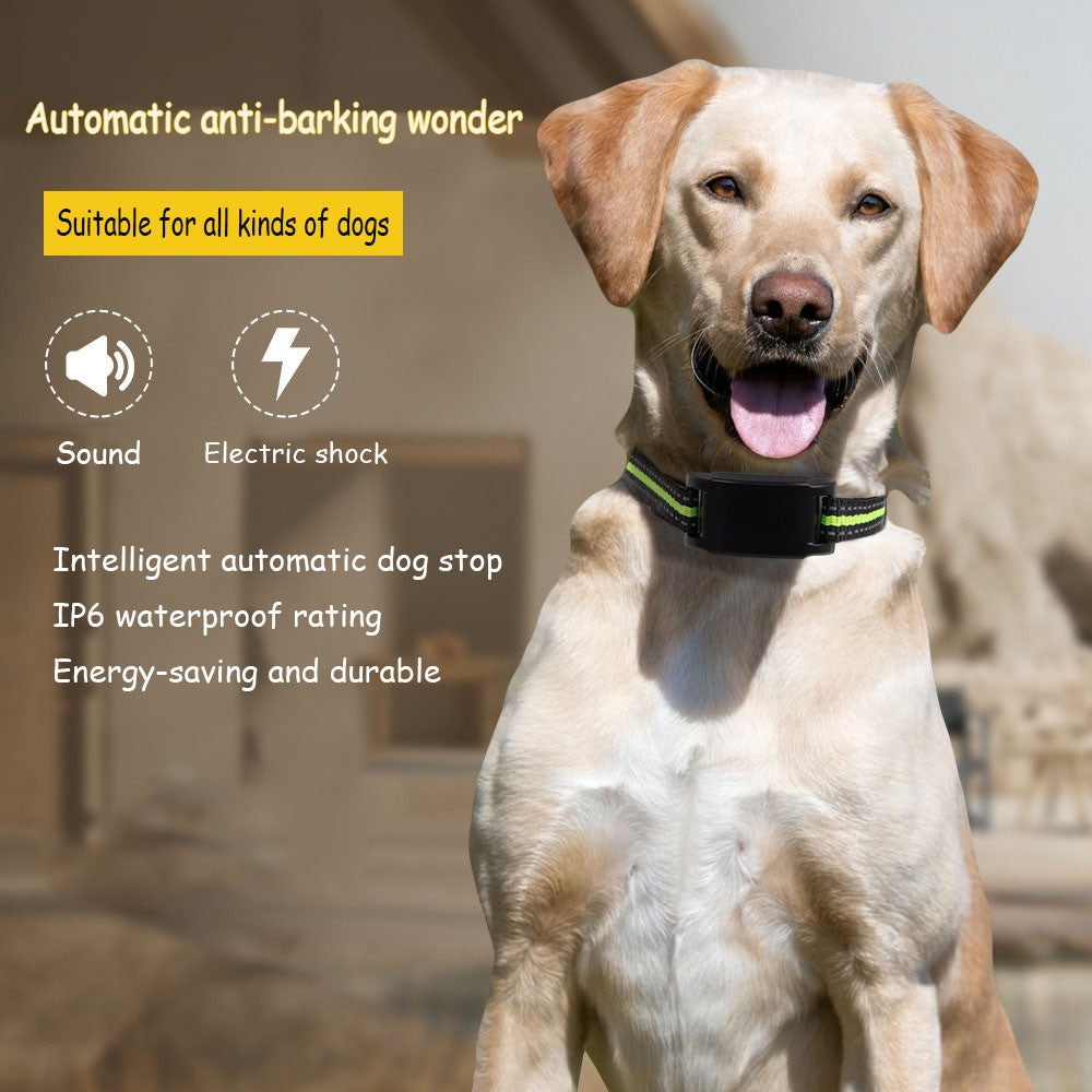 Dog Collar Anti Bark Pet Electric Training Collar Auto Stop Barking Obedience