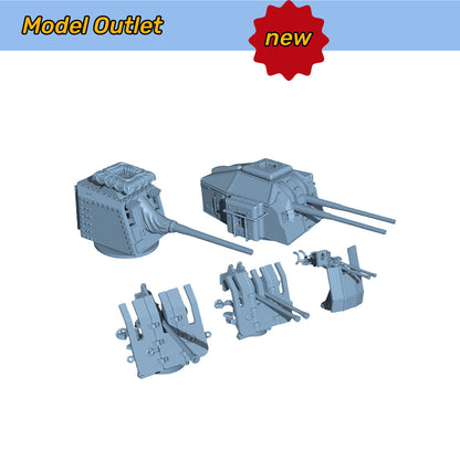 SSMODEL 1/200 Model Upgrade Parts German Z-25 Destroyer Naval Gun Kit