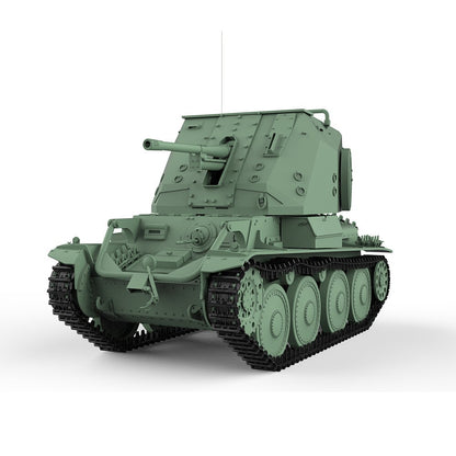 SSMODEL SS144737 1/144 Military Model Kit Sweden Tank Destroyer Pvkv III WAR WoT