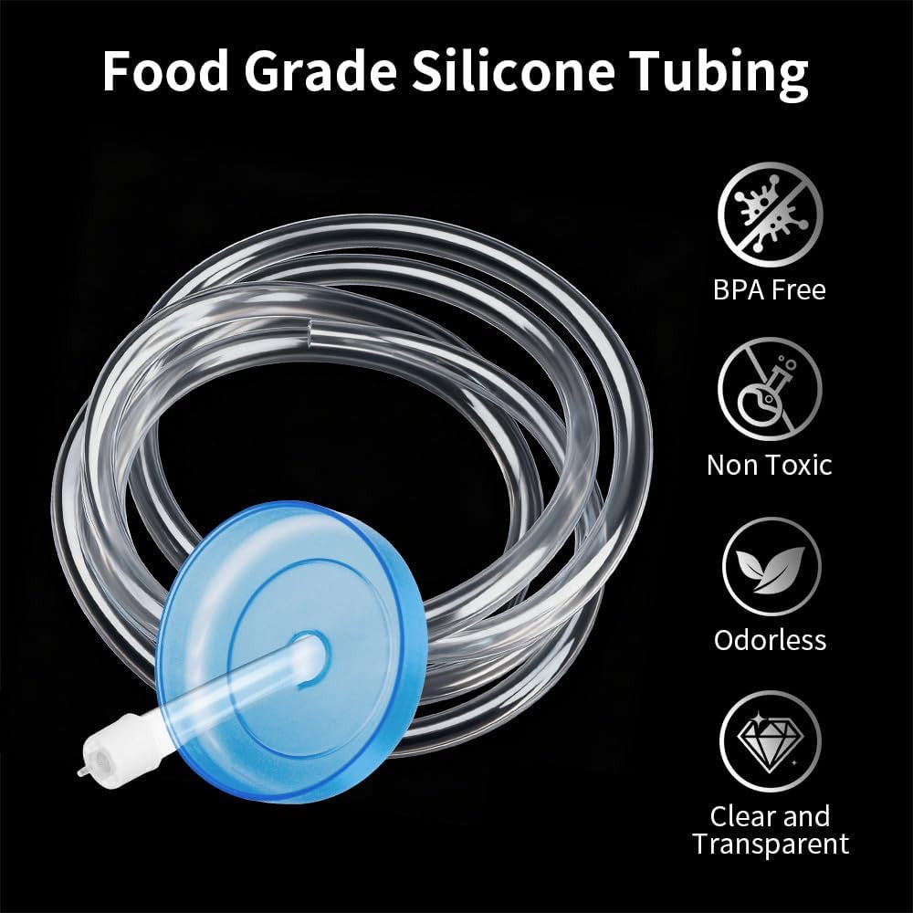 2-Pack Silicone Water Pump Hose Replacement, Food Grade Tube for 5-Gallon Elect