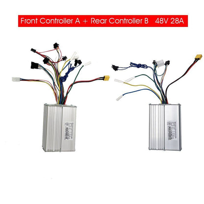 48V 28A Dual Motor Electric Scooter Controller Display Accelerator Spare Parts