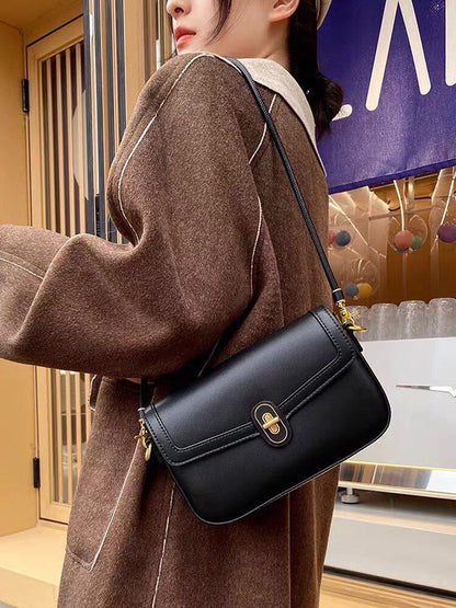 Leather Bags Cow Leather Fashion Shoulder Strap 103-118 CM Purse 23*7.2*14.5 CM